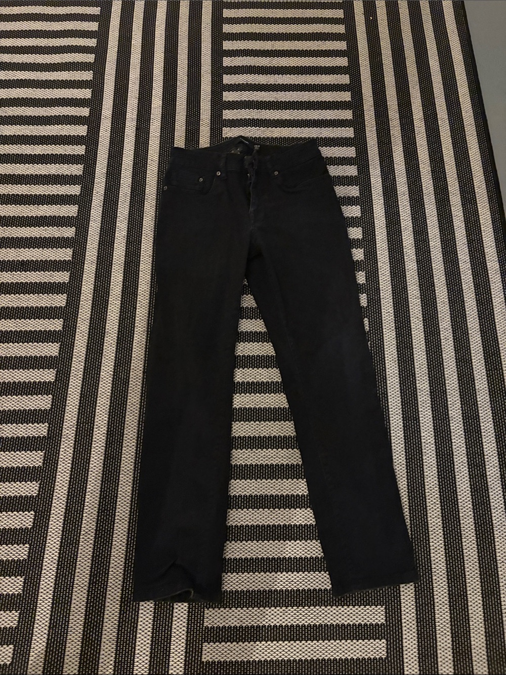Tahari Black Straight Jeans